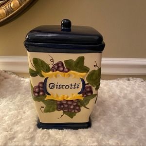 Nonni’s Handpainted Biscotti Jar